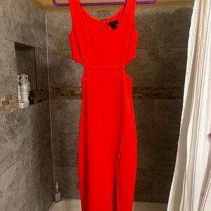 h:ours Vibrant Orange Dress